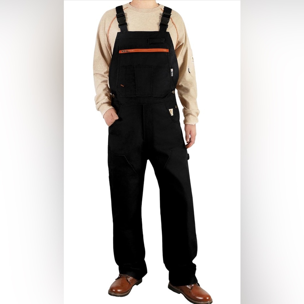 NEW BOCOMAL Men's FR Bib Overall Duck Canvas Fire Resistant/Flame Resistant